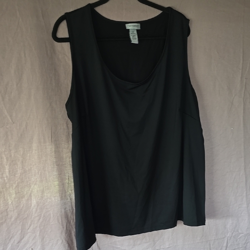LOFT Gray Relaxed Tank Top with Scoop Neckline